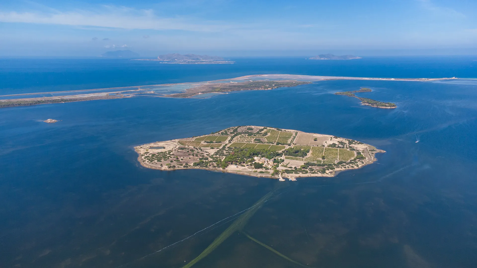 isola di mozia veduta aerea