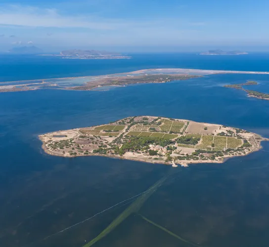 isola di mozia veduta aerea